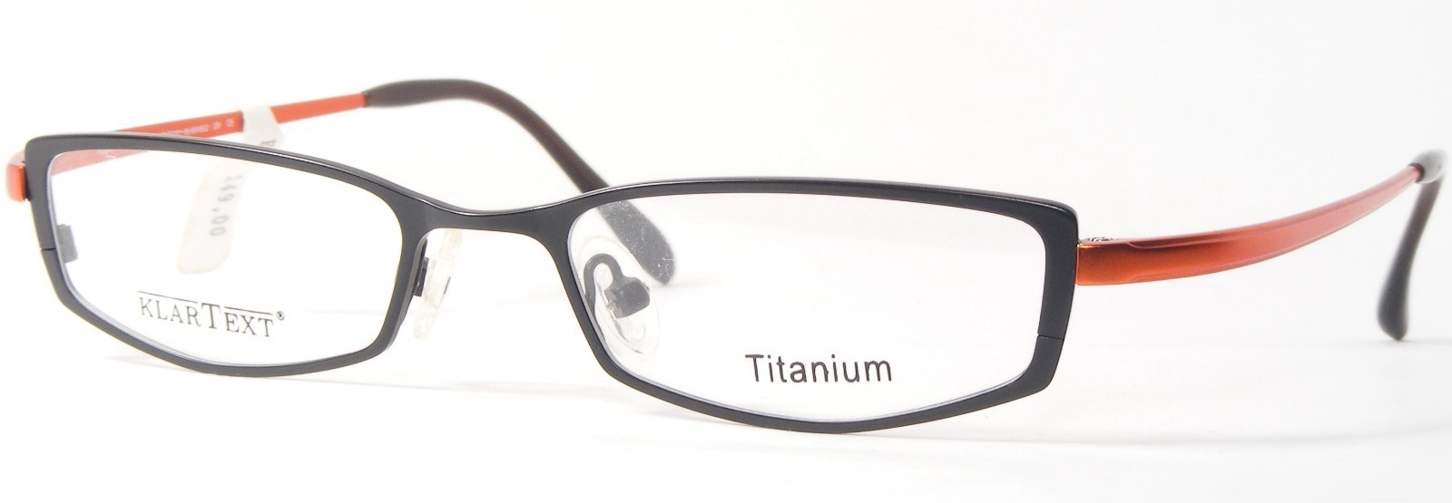 KlarText KTX118 1 Negro Mate Orange-Copper Único Gafas Titanio 47-19-140 - $96.03
