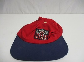 Vintage 1970s Official NFL Football Hat Cap Elastic back Red Blue Rare - $53.45