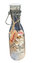 Pensacola Beach Seashell Variety and Sand Decorative Bottle Unique Handmade - £10.30 GBP