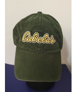 Cabela&#39;s Green Baseball Cap Trucker Hat  Cotton  Adjustable Strap Back - £6.56 GBP
