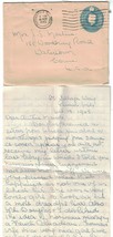 1945 GREAT BRITAIN Cover w/Letter-Portsmouth &amp; Southsea to Watertown, CT... - $2.96
