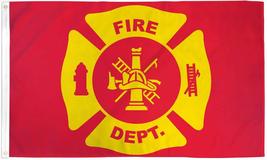 Fire Department Flag Firefighter Banner Pennant New Indoor Outdoor 3x5 Foot - £3.89 GBP