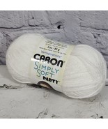 Simply Soft Party Yarn Snow Sparkle New - $5.93