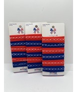 3 PACK Red, White and U, SCUNCI by Conair 18 TOTAL American Patriotic 4t... - $238.69 MXN