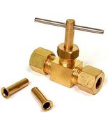 Dial Manufacturing 1732-8402 1/4&quot; Comp Straight Needle Valve - $351.41 MXN