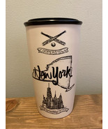 Starbucks 2017 Ceramic Travel Mug Tumbler New York Cities Limited Rare L... - $30.64