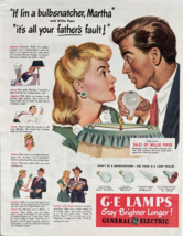 1947 General Electric Light Bulbs Vintage Print Ad GE Lamps Stay Brighte... - $14.45