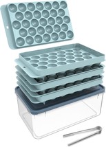 Circle Ball Ice Trays for Freezer with Lid &amp; Bin, Sphere Ice Cube Mold Making 99 - $36.00