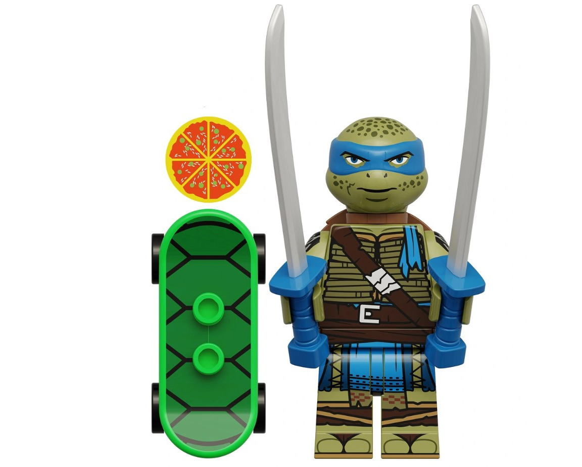 Building Leonardo Tmnt Movie Minifigure Custom - $7.46
