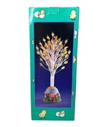 Vintage Fiber Optic Easter Egg Tree Pastel Color Changing Light Up 18&quot; i... - $29.69