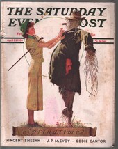 Saturday Evening Post  4/25/1936-Norman Rockwell cover-complete magazine-G - £44.62 GBP