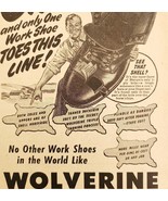 1947 Wolverine Horsehide Boots Leather Tanned Advertisement Footwear DWNN20 - $27.40 CAD