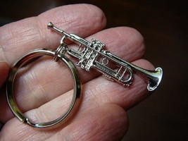 (M209-D) Bach TRUMPET KEY CHAIN ring keys silver-nickel JEWELRY I love m... - $21.41