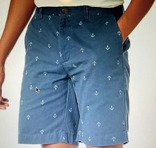 Nautical Anchor Amazon Essentials Mens Chinos Shorts Blue Flat Front Pockets 42 - £11.90 GBP