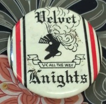 Vintage Pinback Button Velvet Knights Bugle Drum Corps Band Anaheim Cali... - $385.07 MXN