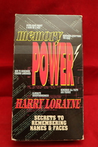 Memory Power Secrets To Remembering Names &amp; Faces Harry Lorayne 1992 VHS - £1.92 GBP
