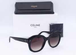 New Celine Paris Cl 40186I 01Z Polishd BLACK/GREY Gradient Lens Sunglasses 53-22 - £224.91 GBP