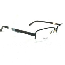 Gucci Eyeglasses Frames GG1897 0AW Brown Rectangular Half Rim Logos 55-17-135 - £194.15 GBP