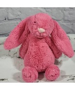 Jellycat Bashful Bunny Small 8&quot; Rare Strawberry Hot Pink Plush Stuffed A... - $19.79