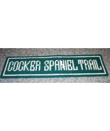 Handmade COCKER SPANIEL TRAIL Needlepoint Sign Dog Lover Gift Item  Bran... - £13.36 GBP
