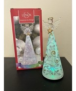 LENOX Color Changing Figurine Glass Radiant Gold Lit Angel 8&quot; EUC Boxed ... - $18.80