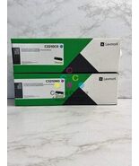 2 Genuine Lexmark MC3224,3326,3426 Cyan &amp; Mag Print Cartridge C3210C0, C... - $262.15 CAD