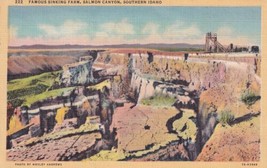 Famous Sinking Farm in Salmon Canyon in Southern IDAHO ID Buhl Postcard E13 - $5.99