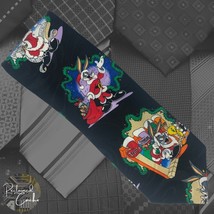 VTG Looney Tunes Mania Bugs Bunny and Friends Christmas Holiday Neck Tie... - $16.00