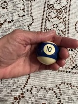 Replacement Mini Ballard Pool Ball 1.5&quot; Ball Number #10 Blue Stripe Small - $2.85