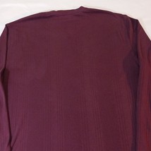 Claiborne Moisture Wicking V-Neck Men's Burgundy Long Sleeve Shirt Size XL  image 9