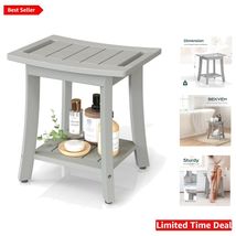 Luxurious Grey Waterproof Shower Stool – Indoor/Outdoor Use with Adjusta... - $118.75