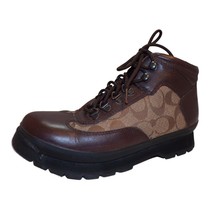 Coach Hannah Brown Leather Hiking Boots - Women&#39;s Size 7 M - $49.45