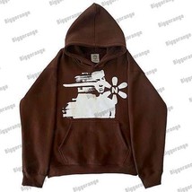New Retro Street Style Y2K Pattern Letters Casual Loose Oversized Hoodie Male  C - $153.60
