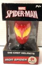 Spiderman Marvel Die Cast Helmets IRON SPIDER NIP - £3.89 GBP
