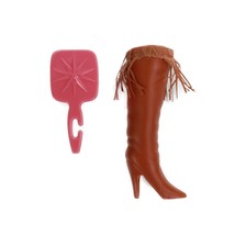 2007 Hannah Montana The Concert Collection Doll Fringe Brown Tall Boot J... - £3.16 GBP