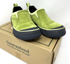 L.L. Bean Women's Green Tea Slip On Suede Shoe Size 6M - $28.49