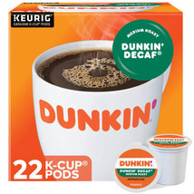 DUNKIN&#39; DONUTS COFFEE ORIGINAL BLEND DECAF KCUPS 22CT - £18.35 GBP