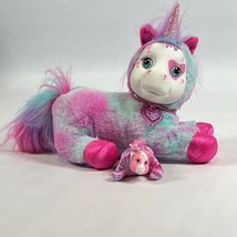 Unicorn Surprise 2021 Skyla Mane &amp; Babe Multicolor Tie Dye Plush Stuffed Unicorn - £15.17 GBP