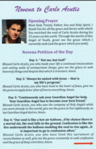 Novena to Blessed Carlo Acutis, New #PC-27 - $2.48