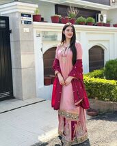 Ladies Luxury Designer Party Top Pallazo &amp; Dupatta Set for women wife an... - $101.13