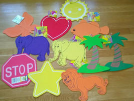 Creative Hands Foam Sun, Stars,Heart, Lion,Palm Tree, Elephant, Fish, Bu... - $3.50+