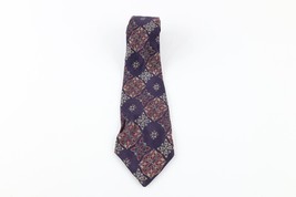 Vintage Rockabilly 20s 30s Silk Brocade Geometric Neck Tie Dress Tie Wed... - £38.89 GBP