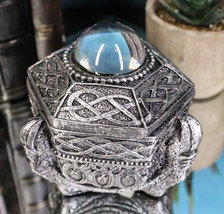 Medieval Fantasy Dragon Claw With Crystal Gazing Orb Ball Decorative Trinket Box - £12.78 GBP