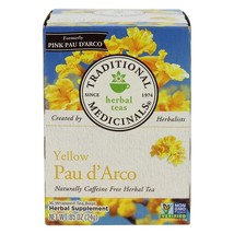 Traditional Medicinals Yellow Pau d&#39;Arco, 16 Tea Bags - £7.55 GBP