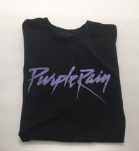 Purple Rain T-Shirt Classic Prince Shirt Size LG Women Short Sleeve Blac... - £18.56 GBP