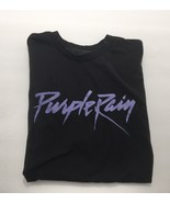 Purple Rain T-Shirt Classic Prince Shirt Size LG Women Short Sleeve Blac... - £18.68 GBP