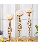Golden Iron Candlestick Vase for Wedding Table Centerpieces - $545.33 MXN+