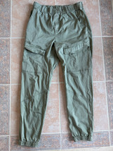 Young Fabulous &amp; Broke Light Green olive Cargo Pants Women Size L - £46.01 GBP