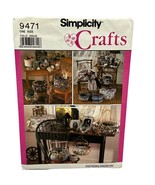 Simplicity 9471 Crafts Sewing Pattern Covered Boxes &amp; Baskets New - £3.77 GBP