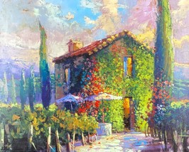 Steven Quartly Toscana Calore Landscape Contemporaneo Impressionism Art - £335.55 GBP